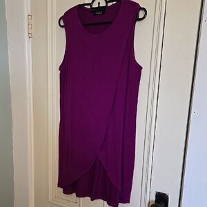 Elegant Purple Sleeveless Tunic
